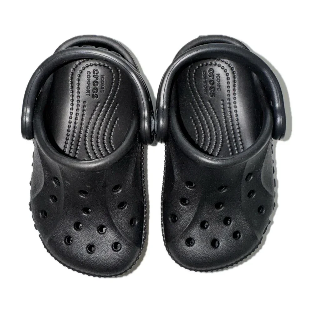 CROCS Kids Black Classic Clogs